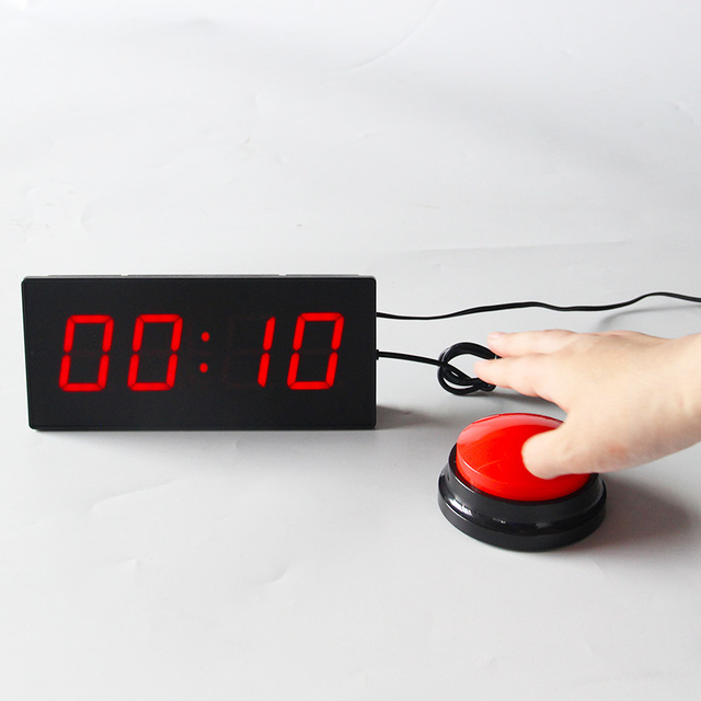 CHEETIE Carnival Electric Interactive Push Button Challenge Sports Entertainment Game Red LED Digital Portable Lightweight 10