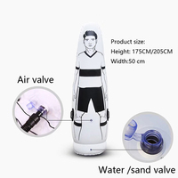 Mannequin Gonflable Blanc de 70 Pouces pour Entraînement de Football Américain – Équipement de Plaqué pour Gardien de But et Joueurs