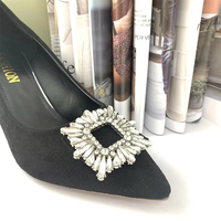 Nouveau clip de chaussure en métal à la mode pour femmes avec cristal et strass décoration Chic charme boucle accessoire pour chaussures