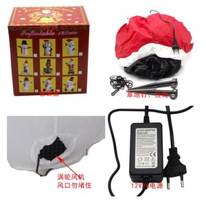 MELODY <span class=keywords><strong>Figurine</strong></span> de Père Noël <span class=keywords><strong>Gonflable</strong></span> Géante d'Extérieur Décoration de Noël 1.2 Mètres de Hauteur - Product Image 4