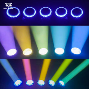 5x120W RGB 3in1 Halo Anneau DMX Zoom Faisceau Strobe LED Tête Mobile Matrice Lumière pour Stage Bar Show - Product Image 3