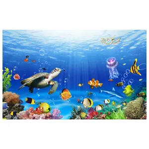 Custom Large Size Cute Cartoon Design Canvas Wall Stickers For Kids Room Decoration