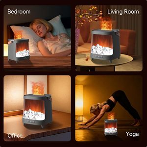 Lámpara de Aroma con Forma de Llama Creativa, Luz Ambiental LED, Decoración de Escritorio, Regalo, Humidificador - Product Image 6