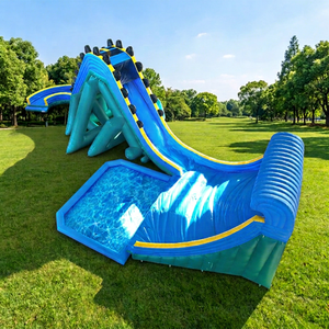WINSUN Parc aquatique gonflable commercial de grande taille en PVC, certifié CE, ignifuge et étanche, avec toboggans et château, installation facile - Product Image 1