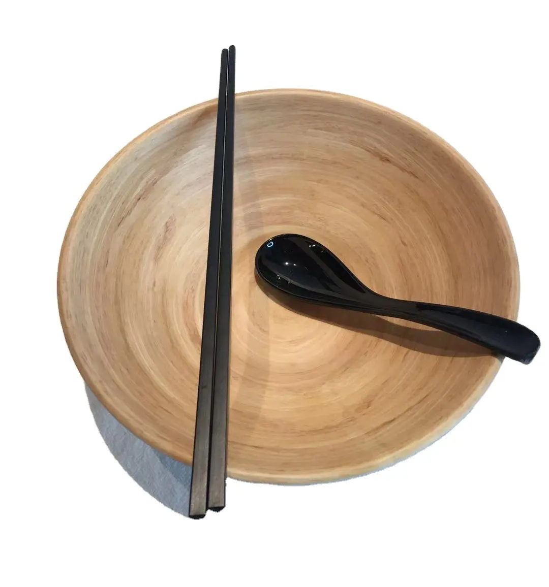 Restaurant schwarz japanische Melamin Servier schale für Großhandel Kunststoff Ramen Nudel schale