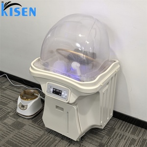 KISEN Bac de lavage moderne pour shampoing, portable, avec circulation d'eau, mobile, pour spa capillaire, mobilier de salon japonais, LED - Product Image 1