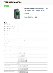 ATV610U75N4 ATV Series 100% New Original Warehouse Stock Frequency Variable Speed Drive for Electrical Equipment ATV610U75N4 Hig - Product Image 3