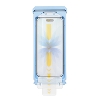 Protection d'écran personnalisée 9H haute transparence en verre trempé robuste pour iPhone 16 15 17 Pro Max