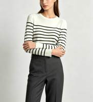 Pull en maille torsadée élégant pour femme, col montant, bouton en métal à œillet, manches longues, chaud, pour l'automne et l'hiver