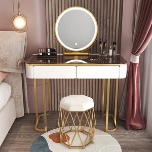 Edroom-caja de maquillaje blanca para mujer, tocador moderno con espejo y taburete, venta al por mayor - Product Image 5