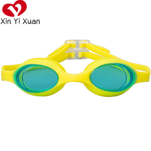 Gafas de natación de marca privada Xin Yi Xuan, color personalizado, puente nasal de silicona suave, correa ajustable, gafas de natación de competición para adultos - Product Image 4