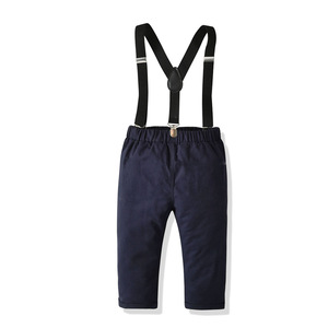 Nouvel ensemble de vêtements d'uniforme scolaire pour nouveau-nés et tout-petits : chemises et pantalons en coton blanc pour garçons (vente en gros) - Product Image 5