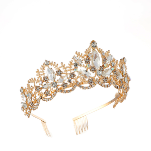 Tiara de Novia con Pedrería, Color Sólido, Nueva, en Oferta, Corona de Reina de Belleza para Concurso - Product Image 5