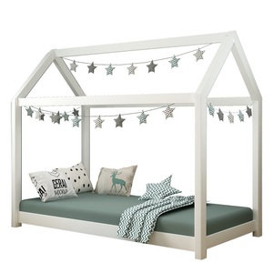 Cama de cuna para bebé recién nacido, juego de madera, bonita, barata - Product Image 1