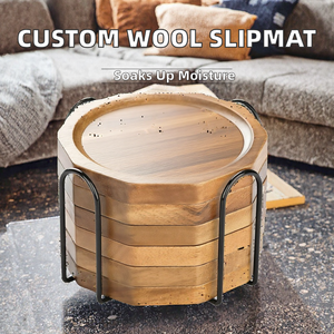 Alfombrilla Antideslizante Absorbente de Madera para Discos de Vinilo, Impresa a Medida, Venta Directa de Fábrica, Antiestática, de Alta Calidad de Sonido - Product Image 2