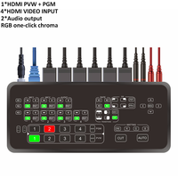 טלוויזיה במעגל סגור 4K וידאו switcher מיקסר לחיות זרם וידאו מקודד switcher שידור הזרמה מתג
