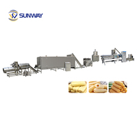 Machine de fabrication de snacks fourrés, ligne de production de craquelins de riz, machine de fabrication de snacks de riz fourrés avec extrudeuse à double vis