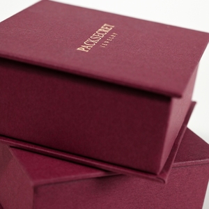PackSecret High Quality Custom Gold Logo <b>Book</b> Style Red Wine Jewelry Gift Boxes Magnetic Closure Earring Jewelry <b>Box</b> - Product Image 3