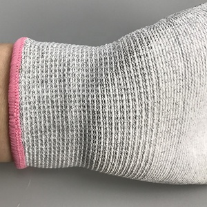 Guanto antistatico ESD Palm Fit per camera bianca rivestito in PU in fibra di carbonio Touch Screen - Product Image 4