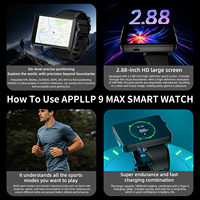 Reloj Inteligente HD LOKMAT APPLLP 9 MAX con Sistema Android 15, 4G/5G, Cámara Dual, Sistema Dual, Memoria de 64 GB, Pantalla Grande de 2.88, 1800 mAh