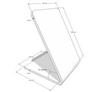 Support de menu de table NFC avec lecture de code QR et fonction de lecture RFID, pour affichage de menu et avis, vente en gros