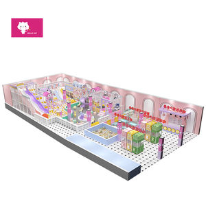Parco Giochi al Coperto a Tema Macaron per Bambini, Attrezzatura per Giochi di Ruolo Personalizzata dalla Fabbrica Cinese Hello <span class=keywords><strong>Cat</strong></span>, Uso Commerciale - Product Image 6