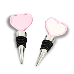 Heart Shaped Metal Wine Stopper Aluminum Alloy Sealing Bottle Plug For Wedding Gift - Product Image 3