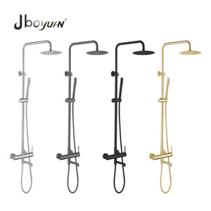 Jboyuan Shower Set 304 Stainless Steel Rain Shower Head With Handheld Spray For Bathroom - Product Image 1