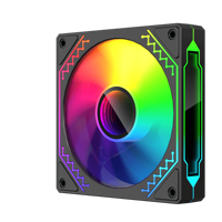 ESGAMING Populaire 120mm Prisme Infini Effet Miroir ARGB Ventilateur De Refroidissement 12V DC Fluide Roulement Carte Mère SYNC Gaming Cooler Fan