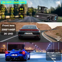 Mini Cámara DVR Oculta para Auto sin Pantalla, Caja Negra para Auto, Lente HD, Cámara para Tablero Inteligente 2K con Visión Nocturna, Wifi, Dashcam 2K
