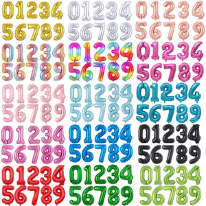 Lá Globos Lá Chữ Số Lượng Lớn Bóng Bay 0123456789 Số Helium Bóng Bay Cho Sinh Nhật Nguồn Cung Cấp Bên Trang Trí - Product Image 1