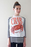 Homard Crabe en plastique jetable imprimé bavoirs