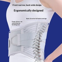 Ceinture de soutien lombaire respirante et fine avec plaque en acier, protection de la taille, soutien souple remplaçable pour le fitness et les sports