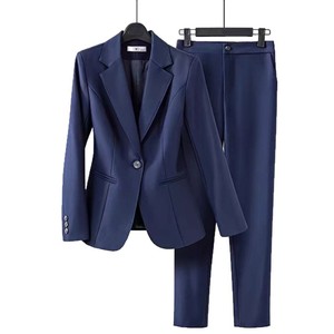 Women's Suit Set Blazer And Pants Anti-Wrinkle Worsted Spring 2025 Office Wear - Product Image 5