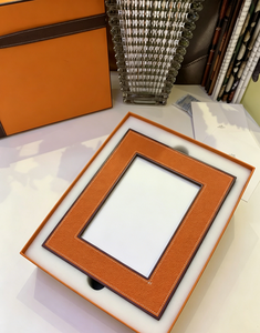 Luxury Grained Leather Photo <b>Frame</b> <b>10x8</b> Inch Multi Color Options Premium Stitched Border Desk Decor - Product Image 3