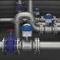 Fournisseur de stock Krohne WATERFLUX 3070 Débitmètre électromagnétique pour eau liquide avec capteur de température et de pression