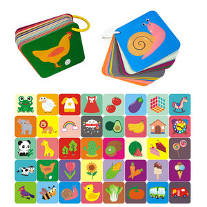 Tarjetas de Estimulación Visual para Bebés, de Fieltro, Blanco y Negro, Tarjetas de Aprendizaje de Alto Contraste para Bebés de 0 a 24 Meses - Product Image 3