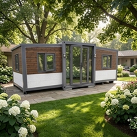 Villa de luxe préfabriquée de 20 pieds ou 40 pieds, maison portable extensible en conteneur avec 3 chambres