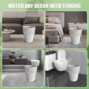 Huamaohengchun - Bolsas de Basura para Cocina con Cordón, 13 Galones, 110 Unidades, Transparentes, de LDPE, Sin Perfume, Resistentes, para Hogar y Oficina - Product Image 5