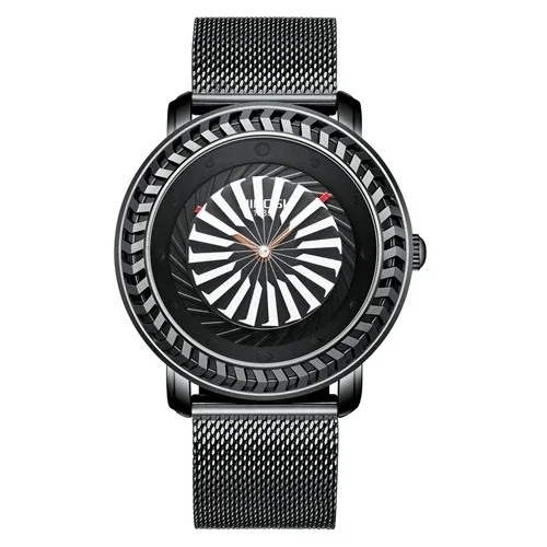Nibosi 2367 Ready Made Fashion Casual Quartz Car Wheel Shape Design Watches 3ATM Waterproof New Mesh Stainless Steel Product Men