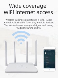 Routeur <span class=keywords><strong>WiFi</strong></span> 4G LTE R103-CAT7 (B42 & B43) 150 Mbps avec pare-feu, 4 antennes externes, emplacement SIM Type-C pour usage domestique - Product Image 5
