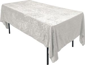 Nappe rectangulaire en velours 60*102 pouces | Idéal pour la <span class=keywords><strong>table</strong></span> de <span class=keywords><strong>buffet</strong></span>, les fêtes, le dîner de vacances, le mariage et la baby shower - Product Image 5