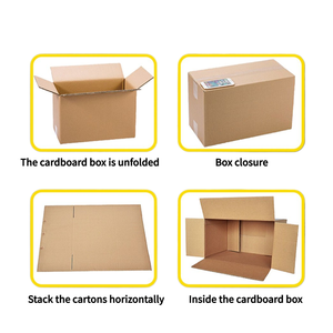 Cajas de Envío de Cartón Corrugado Ecológicas Personalizables ZNZB03, Varios Tamaños, Cajas de Cartón Plegables para Envíos - Product Image 1