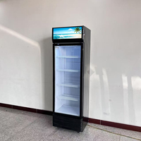 Réfrigérateur Commercial Simple Porte Personnalisé OEM ODM à Refroidissement par Air/Direct/Ventilateur, Vitrine Verticale pour Boissons à Usage Professionnel