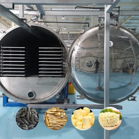 Nieuwe grote vriesdroogmachine voor voedselverwerking, chemicaliën & groenten/fruit, capaciteit 50-2000 kg, SUS304 roestvrij staal