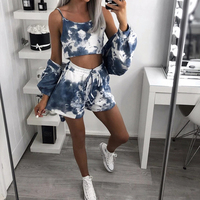 Ensembles trois pièces pour femmes : survêtements streetwear d'hiver personnalisés, gilet à capuche, sweat-shirt court, pantalon à détail boutonné longueur cheville