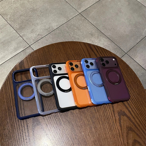 360 Rotating Magnetic Kickstand Skin Feel Shockproof Case for iPhone 18 Pro max 17 Pro 16 15 14 Anti resistant <b>Phone</b> Cover - Product Image 2