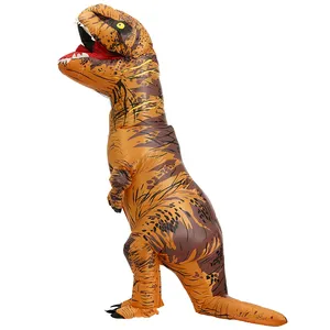 Offre Spéciale de haute qualité Halloween Cosplay fête marche costume gonflable Costume de dinosaure gonflable pour adulte