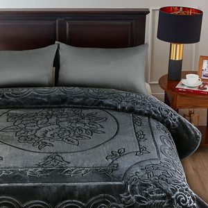 Couverture en Raschel double couche de qualité supérieure, 100% polyester, 200*240, tendance 2023, pour toutes les saisons - Product Image 6