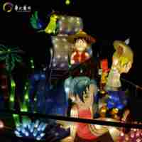 Sculptures lumineuses de festival d'anime 3D Noël créatif Pâques Thanksgiving Nouvel An chinois affiche des lanternes uniques pour la maison
